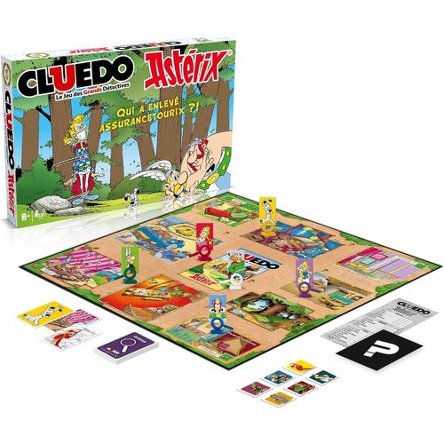 Asfasfq-Winning Moves - Cluedo Asterix - Jeu De Société - Jeu De Plateau - A Partir De 8 Ans - 2 À 6 Joueurs - Version Française