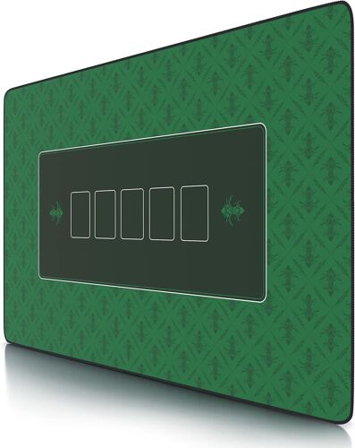 Tapis De Poker Rectangulaire Vert 1000x600mm,Sous-Main Bureau 100x60cm,Table Pour Jeux De Poker,Taille Large Xxl,Surface En Tissu,Base Antidérapante,Précision Et Confort
