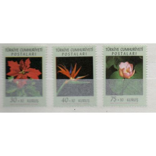 Turquie Timbres Fleurs