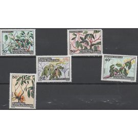 Centrafrique Timbres Les Végétaux 1973