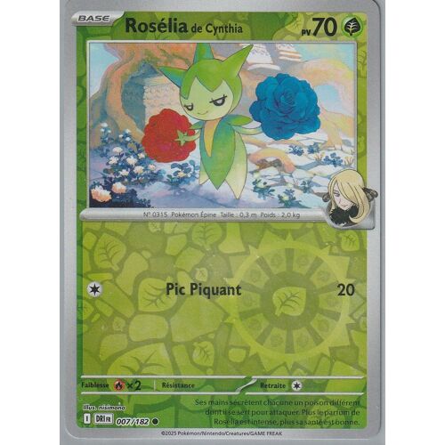 Carte Pokémon - Rosélia De Cynthia - 007/182 - Reverse - Ev10 Rivalités Destinées