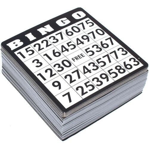 Bingo Cartes Set 500 Pièces|500 Différentes-Grand Lot En Papier-Set Supplémentaires Pour Le Jeu De Bingo Traditionnel-Soirées Jeux-Amis-Famille-Enfant