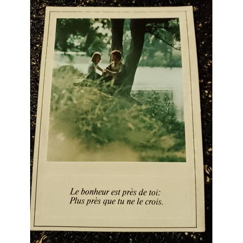 Carte Postale Colorée "Le Bonheur Est Près De Toi" Années 2000.