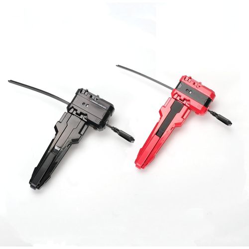 ASFASFq-AIBREAY 2 X Lanceur avec Grip et toupie, toupies Starter Pack, Lanceur de X Gyros, Compatible avec Les gyroscopes de la série X, Noir Rouge Set