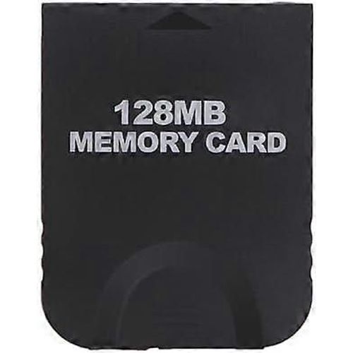 Carte Mémoire Noire De 128 Mo Compatible Avec La Wii Gamecube