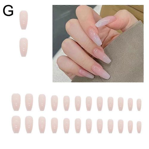 Colle Faux Ongles Court Français 24 Pièces / Set Wear Armure Hot Sel A485 Taille Unique 