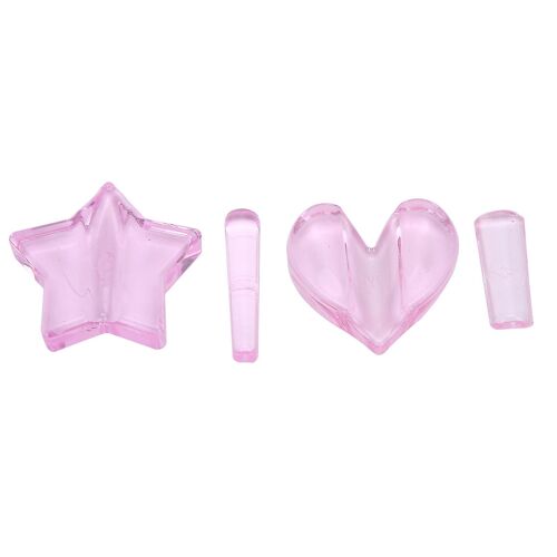 Moule à ongles en relief,étoile en forme de coeur nail art cadre en métal moules de pliage outils de manucure