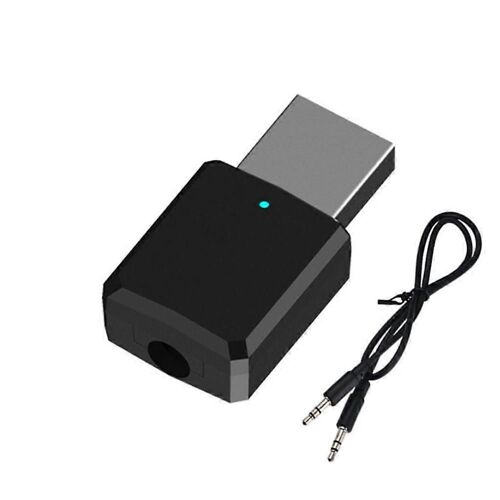 USB Bluetooth 5.0 Adaptateur audio sans fil émetteur récepteur 2 en 1 pour TV Ordinateur portable Voiture Système audio domestique