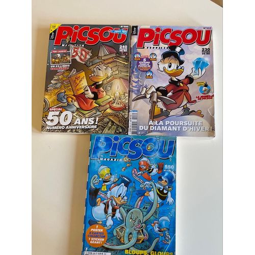 Lot De 3 Picsou Magazine : Tomes 550,553,560