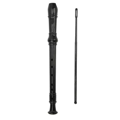 Flûte À Bec Instrument Soprano Style Allemand Abs 6 Trous Avec Bâton De Nettoyage Pour Enfants Enfants
