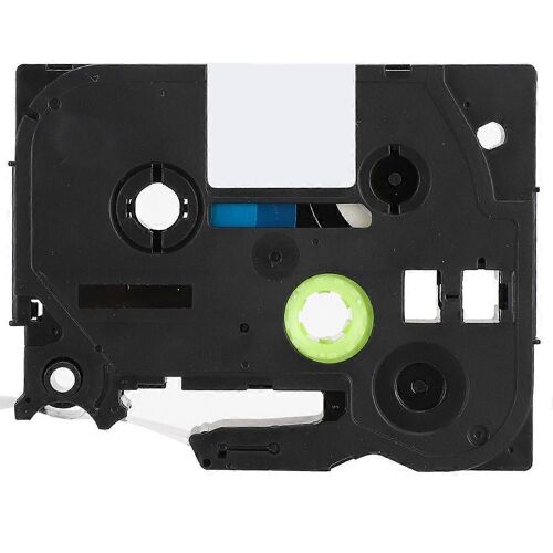 Ruban D'étiquettes D'impression Pour Brother Compatible Pour Étiqueteuse Tze Blanc Sur Ruban Argenté 12mm