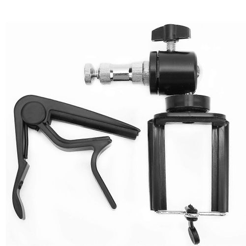 Support De Téléphone Guitare Capo Support De Cou Réglable Lumière Accessoires D'instruments Portables