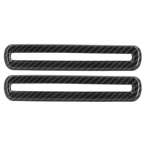 2pcs Porte De Voiture Ac Outlet Vent Trim Fibre De Carbone Style Remplacement Pour Dodge Challenger 2015 -2021