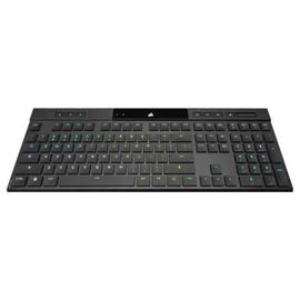 CORSAIR Gaming K100 AIR RGB - Clavier - Ultra-Fin - rétroéclairé - sans fil - USB, 2.4 GHz, Bluetooth 4.2 - Français - commutateur : profil ultra bas CHERRY MX - noir - boîte