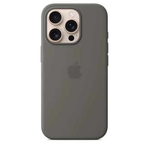Apple - Coque De Protection Pour Téléphone Portable - Compatibilité Avec Magsafe - Silicone - Gris Pierre - Pour Iphone 16 Pro