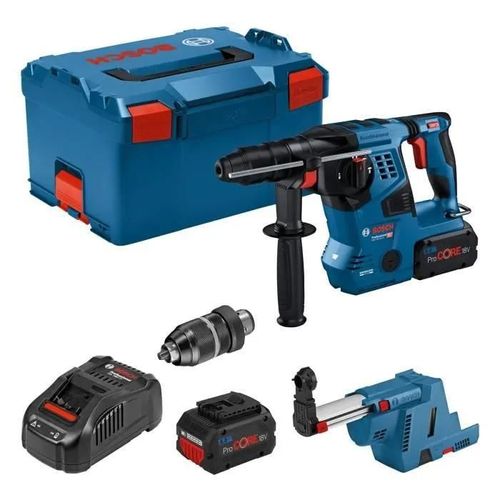 Perforateur SDS+ GBH 18V-28 CF 8Ah ProCORE + GDE18V-16 + CoMo L-Boxx | 0611921003 - Bosch