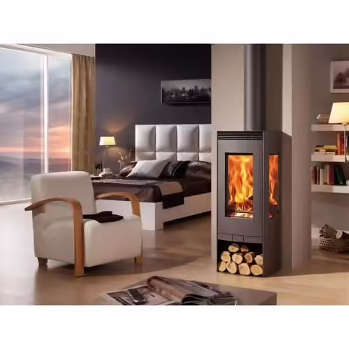 Poele a Bois - PANADERO - Alba Ecodesign - 9,5 kw - Bûches 50 cm