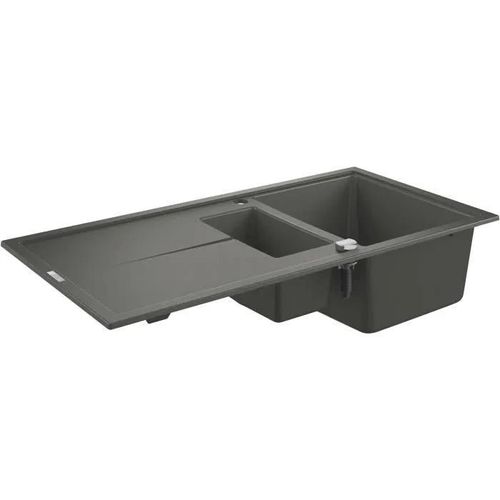 Évier K400 GROHE 31642AT0 1 bac + 1/2 bac + 1 égouttoir - gris granite
