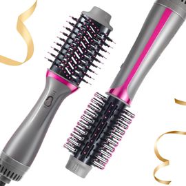 Ksfal-Brosse Soufflante 3 En 1¿Brosse Chauffante Ionique Professionnelle Pour Sécher,Lisser Et Donner Du Volume¿1200w,3 Niveaux De Température,Anti-Frisottis,Tous Types De Cheveux