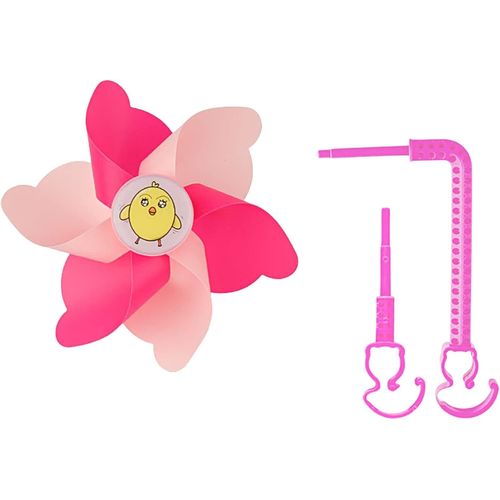 Ksfal-Moulin À Vent Pour Vélo-Manche Long Et Court-Pour Tricycle-Pour Enfants-Avec Moulin À Vent-Installation Rapide-Pompon B