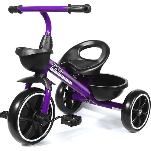 Ksfal-Tricycle Enfant Bébé Évolutif De 24 Mois À 5 Ans,Tricycle Pour Enfants De 2,5 À 5 Ans,Cadeau Tricycles Pour Tout-Petits Pour Les 2-4 Ans,Draisienne,Trike Bebe,Violet