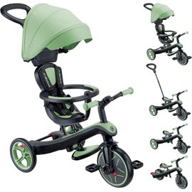 Subzonal-Tricycle Explorer 4 En 1 - Tricycle Évolutif Et Draisienne Pour Les Tout-Petits De 10 Mois À 5 Ans - Version 2 - Vert Sauge
