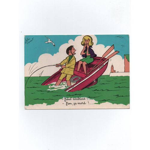 Illustrateur Julien Laurent , Carte Postale Années 50.