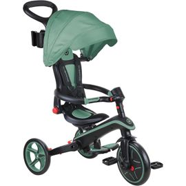 Asfasfq-Tricycle Explorer 4 En 1 - Tricycle Pliable Et Évolutif En Draisienne Pour Les Tout-Petits De 10 Mois À 5 Ans - Olive
