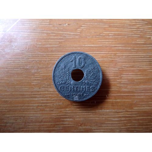 10 Centimes 1941 Etat Français Grand Module