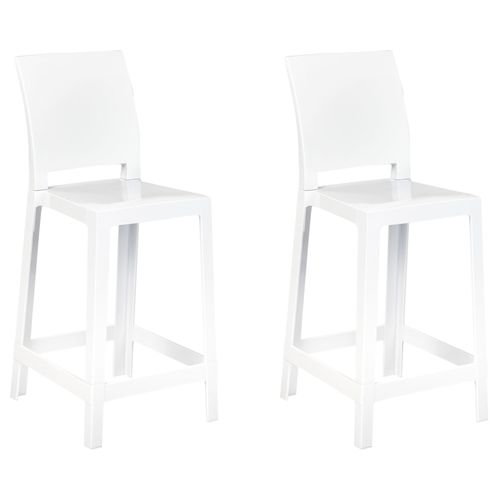 Lot De 2 Chaises De Bar Wellington Blanc