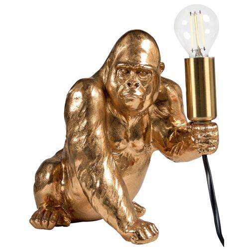 Lampe À Poser Gorille Harambe Doré
