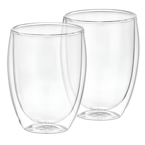 Lot 2 Verres Pour Boissons 350ml En Verre Borosilicate Cheffinger Transparent