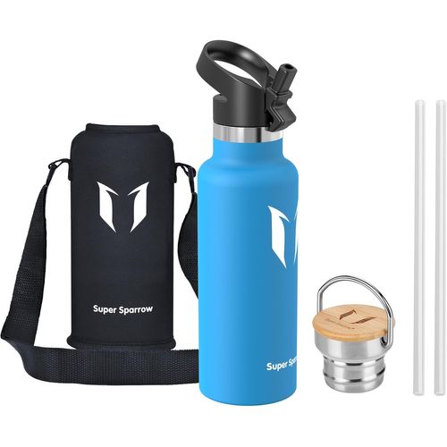 Gourde Isotherme Super Sparrow 1l ¿ Étanche, Inox, Bpa-Free, Sport & Quotidien