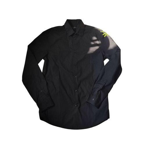 Chemise Noire Coton Taille S