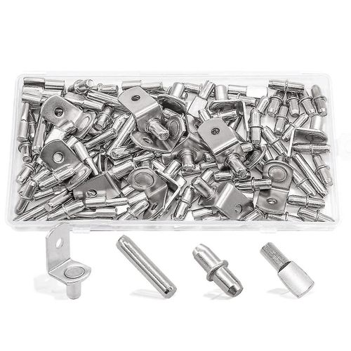 Kit de 120 chevilles d'étagère, 4 chevilles d'étagère en S, kit de chevilles d'étagère pour meubles, support L-SD/fla