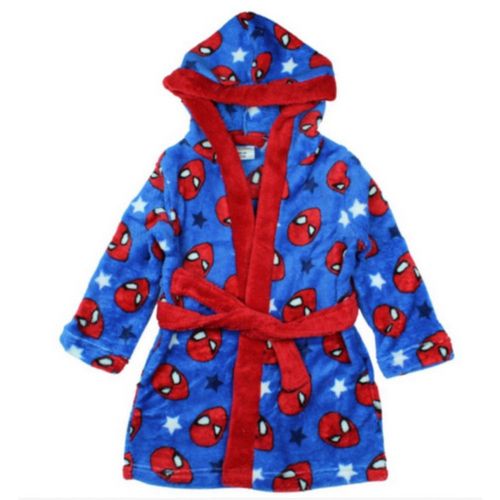 Robe De Chambre Spiderman 2/3 Ans (Taille 2/3 Ans,Couleur Bleu)