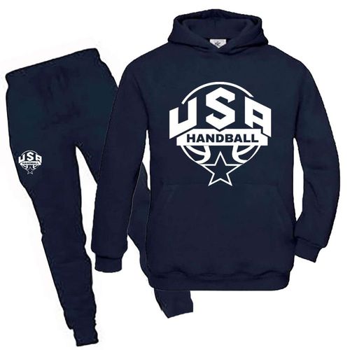 Jogging Enfant Handball Bleu Marine (Taille 7/8 Ans,Couleur Bleu)