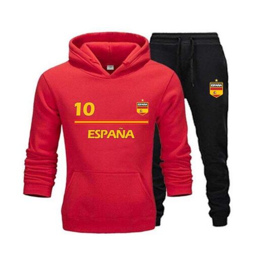 Jogging Homme Espagne Rouge En Coton (Taille M,Couleur Rouge)