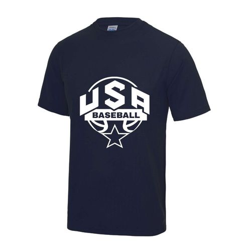 Maillot - Tee Shirt De Baseball Bleu Marine Enfant