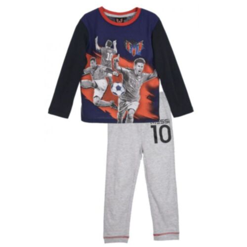 Pyjama Long Fc Barcelone Messi Bleu Et Rouge (Taille 6 Ans,Couleur Bleu)