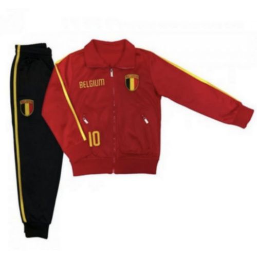 Jogging Football Veste +Pantalon De La Belgique Rouge (Taille 6 Ans,Couleur Rouge)