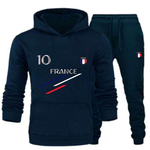 Jogging Homme France Bleu Marine (Taille Xxl,Couleur Bleu)