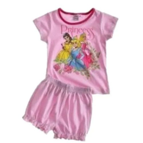 Pyjama Été Rose Princesses Disney - 100% Coton - Taille 2 Ans (Taille 2 Ans,Couleur Rose)