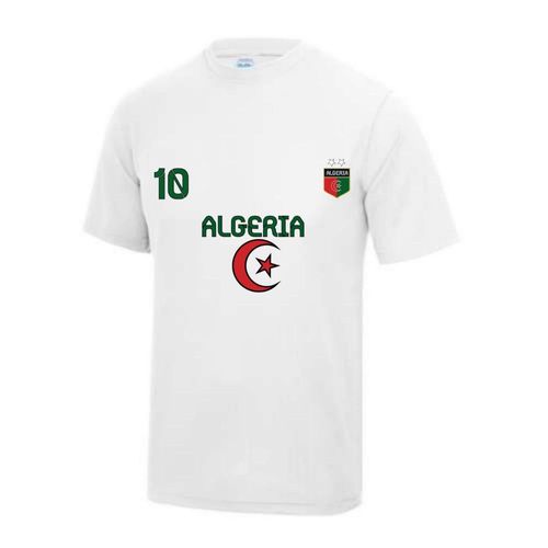 Maillot - Tee Shirt Algérie Enfant Blanc News