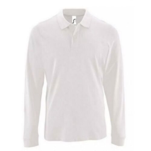 Polo Homme Manches Longues Blanc