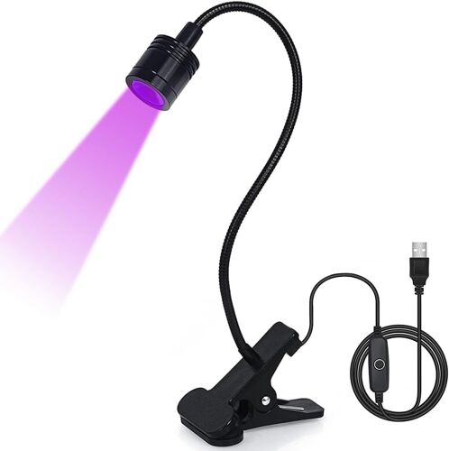 5w Lampe À Ongles Ultraviolet, Pose Americaine Avec Clip,Lampe Uv Sèche Ongles Pour Colles Ongles En Gel,Faux Ongles,Builder Gel,Vernis À Ongles[X197] 