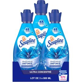 Adoucissant Fraîcheur Infinie Caresse D'Azur - Ultra Concentré - Lot De 3 X 800Ml[Z207]