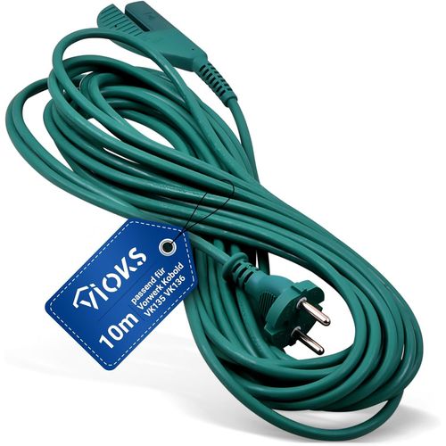 Câble d'alimentation de rechange pour aspirateur Vorwerk Kobold - Câble de rechange - 10 m - VK 135 VK 136