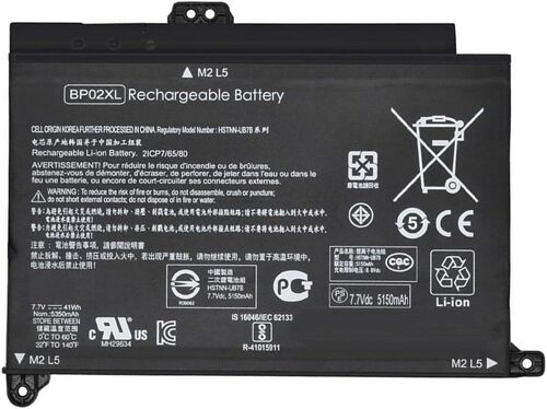 7.7V 41Wh BP02XL Remplacement Batterie pour HP Pavilion PC 15 15-AU 849909-850 15-AU010WM 15-AU018WM 849569-421 Series HSTNN-LB7H BP02041XL HSTNN-UB7B 849569-541TPN-Q175
