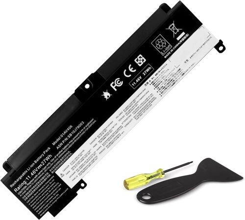 Batterie pour Ordinateur Portable 11,46 V 27 Wh 01AV406 01AV405 00HW025 00HW024 00HW038 pour Lenovo ThinkPad T460s T470s SB10J79003 SB10J79004 SB10F46462 SB10F46463, L16M3P73 01AV407 01AV408